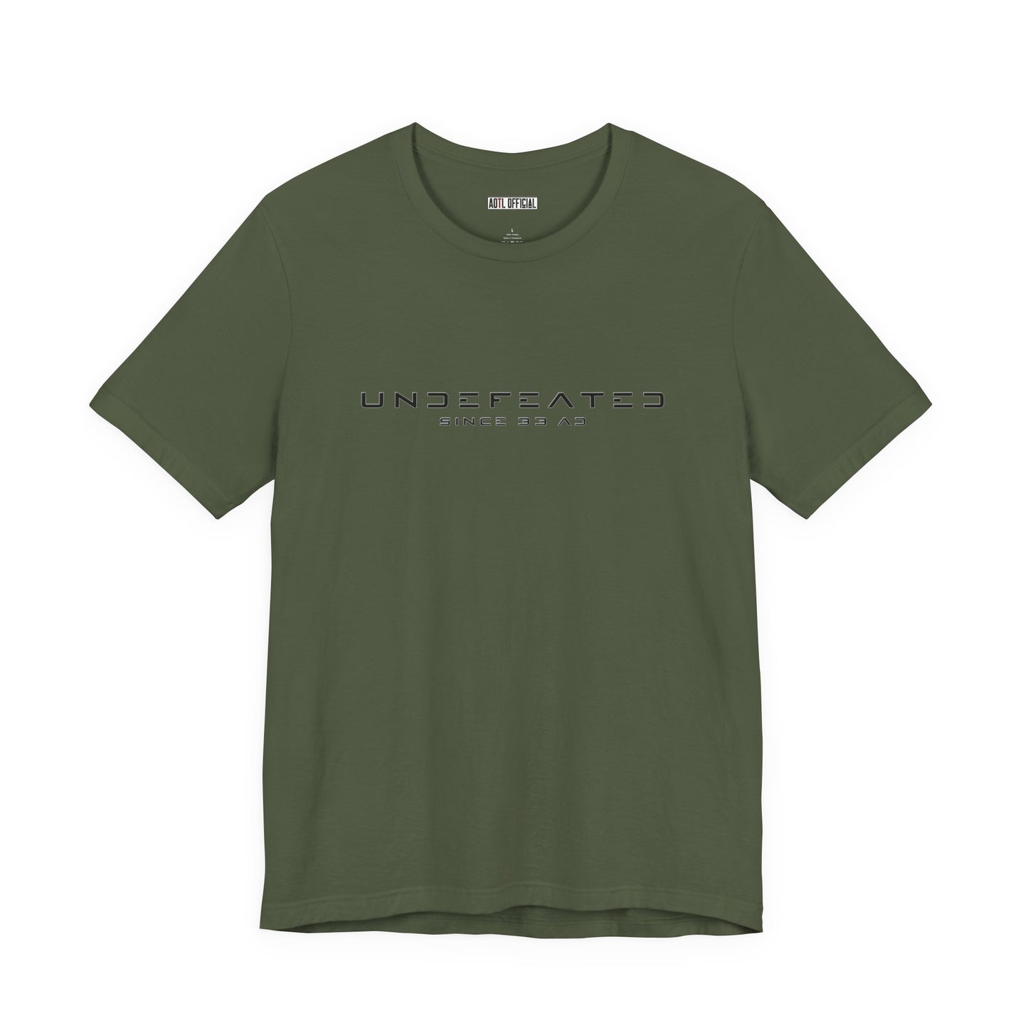 Undefeated Since 33 AD Modern Script Christian T-Shirt