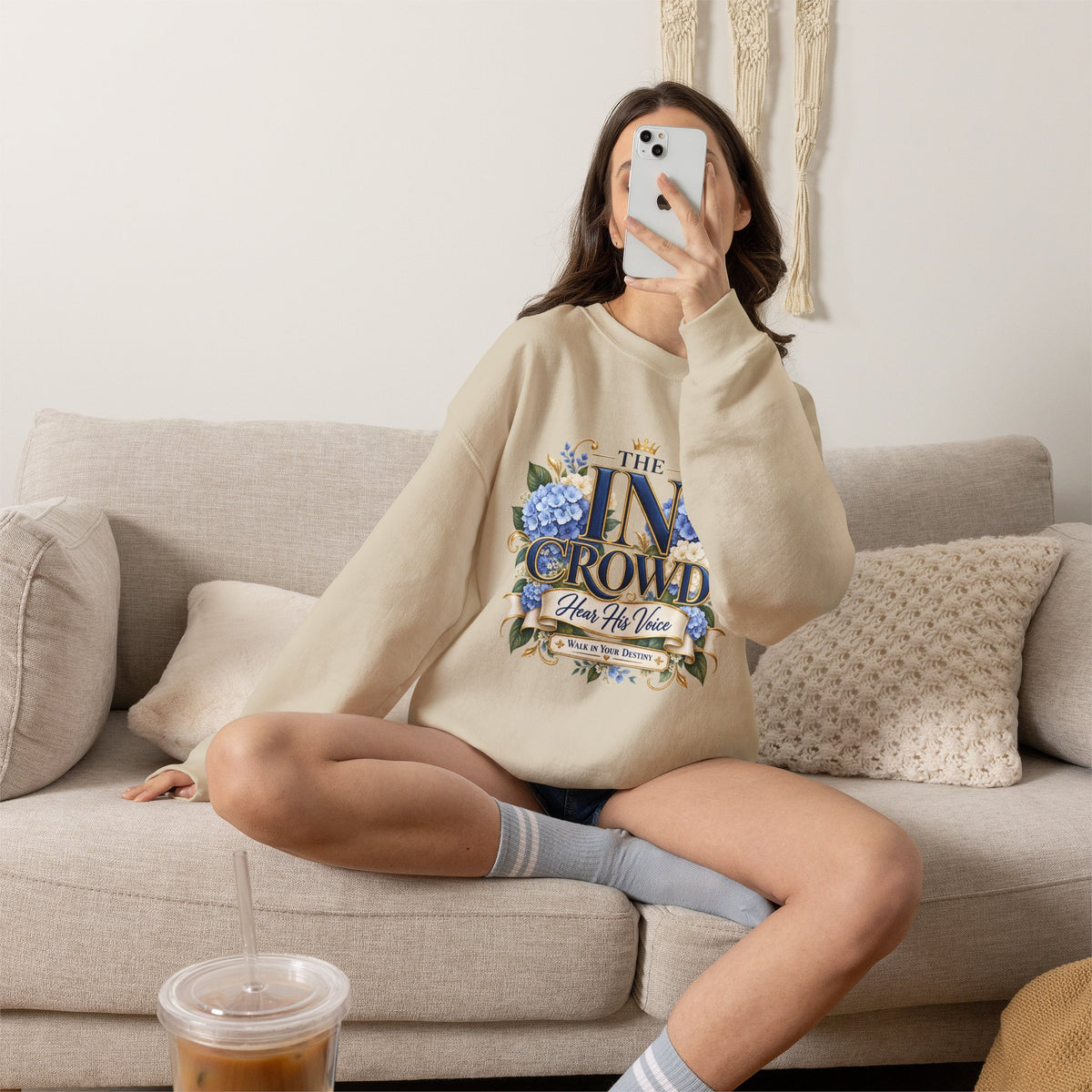 The In Crowd – Hear His Voice Christian Sweatshirt