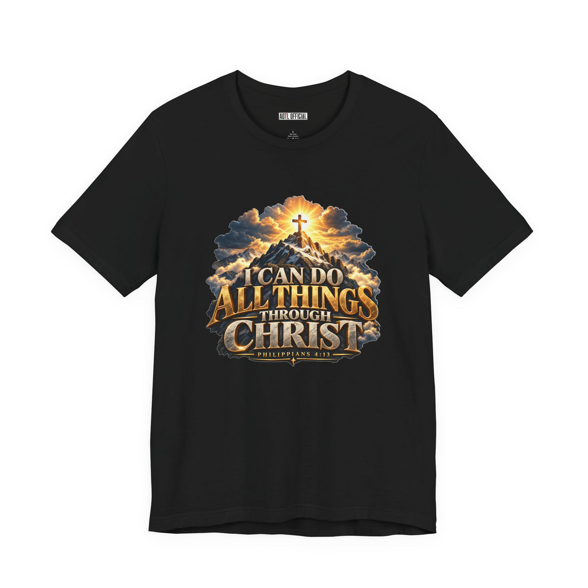 I Can Do All Things Through Christ – Philippians 4:13 Mountain Christian T-shirt