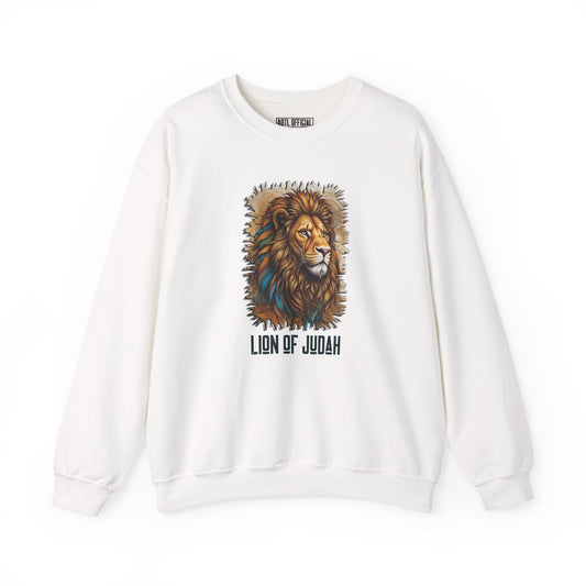 Divine King  Lion of Judah  Unisex Heavy Blend™ Crewneck Sweatshirt