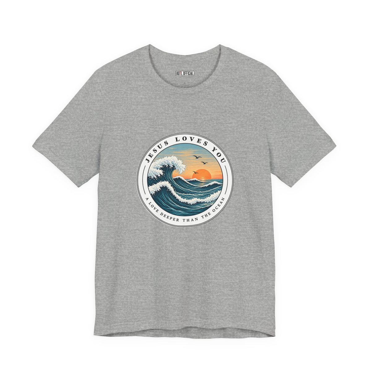 Jesus Loves You — A Love Deeper Than the Ocean Christian T-shirt
