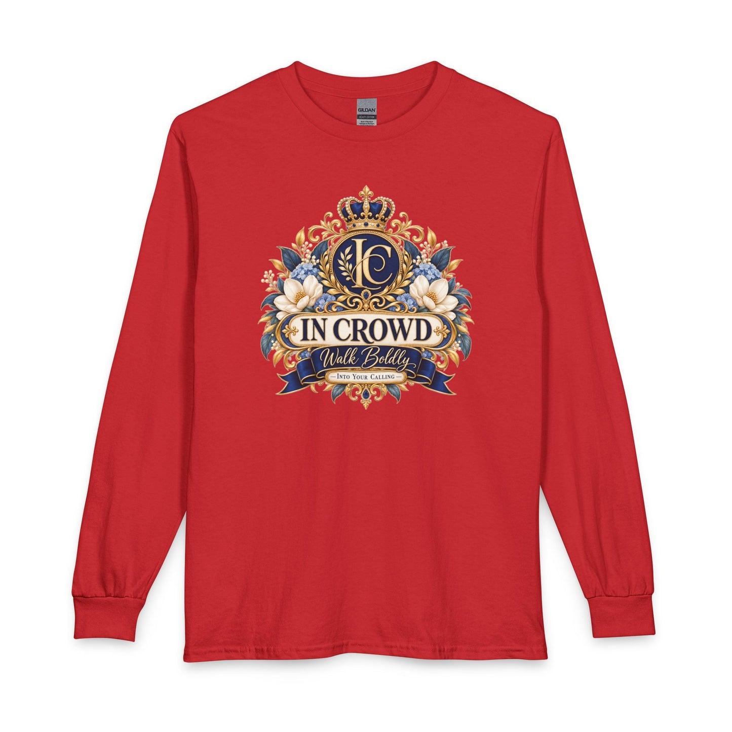 In Crowd – Walk Boldly Christian Long Sleeve Shirt