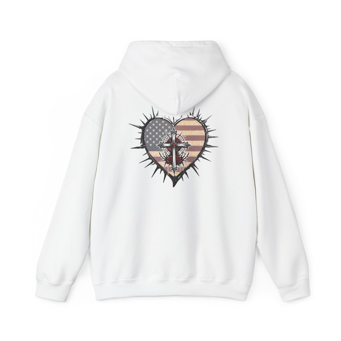 Declaring Your Destiny USA/ Sacrificial Freedom logo Unisex Heavy Blend™ Hooded Sweatshirt
