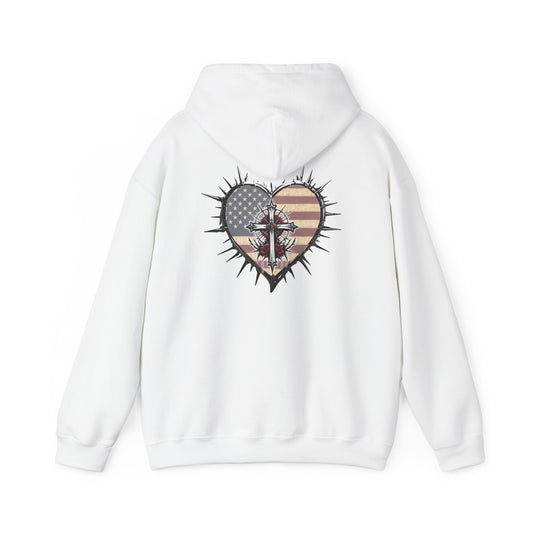 Declaring Your Destiny USA/ Sacrificial Freedom logo Unisex Heavy Blend™ Hooded Sweatshirt