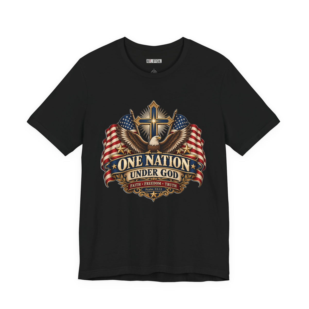 One Nation Under God — Faith, Freedom & Truth Christian T-shirt