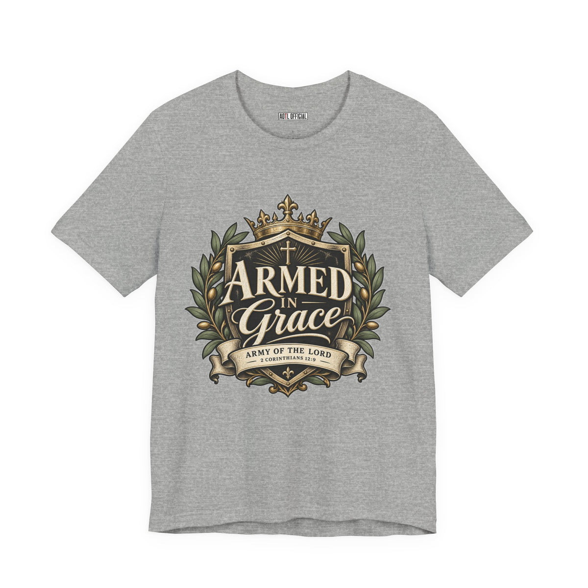 Army of the Lord — Armed in Grace Christian T-shirt