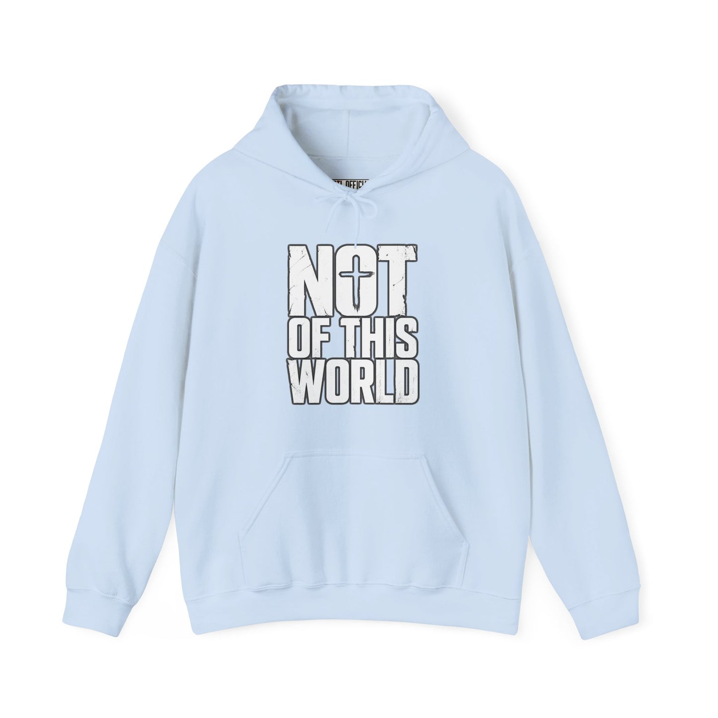 Not Of This World White Text Christian Hoodie