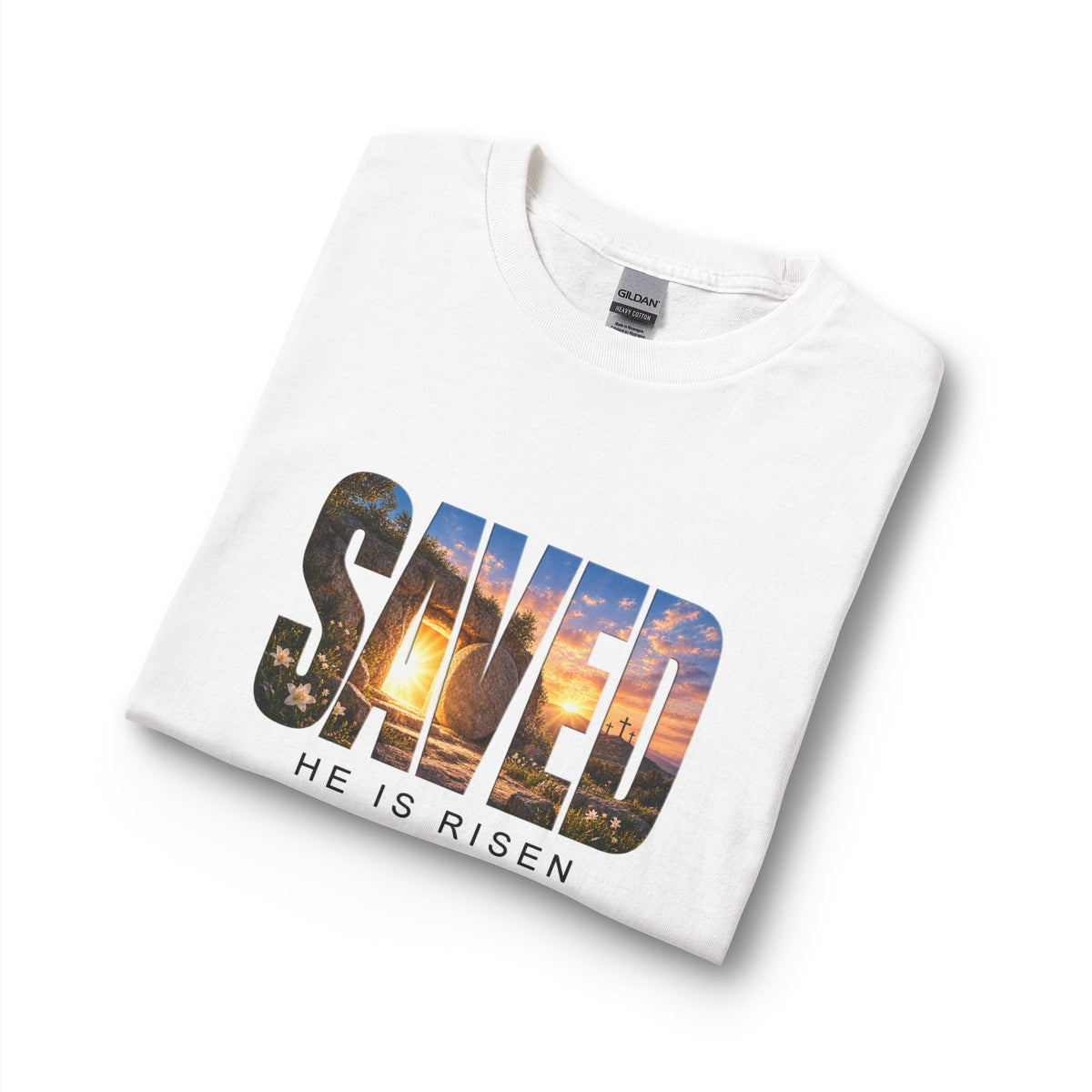 Saved-He Is Risen Christian Long Sleeve Shirt