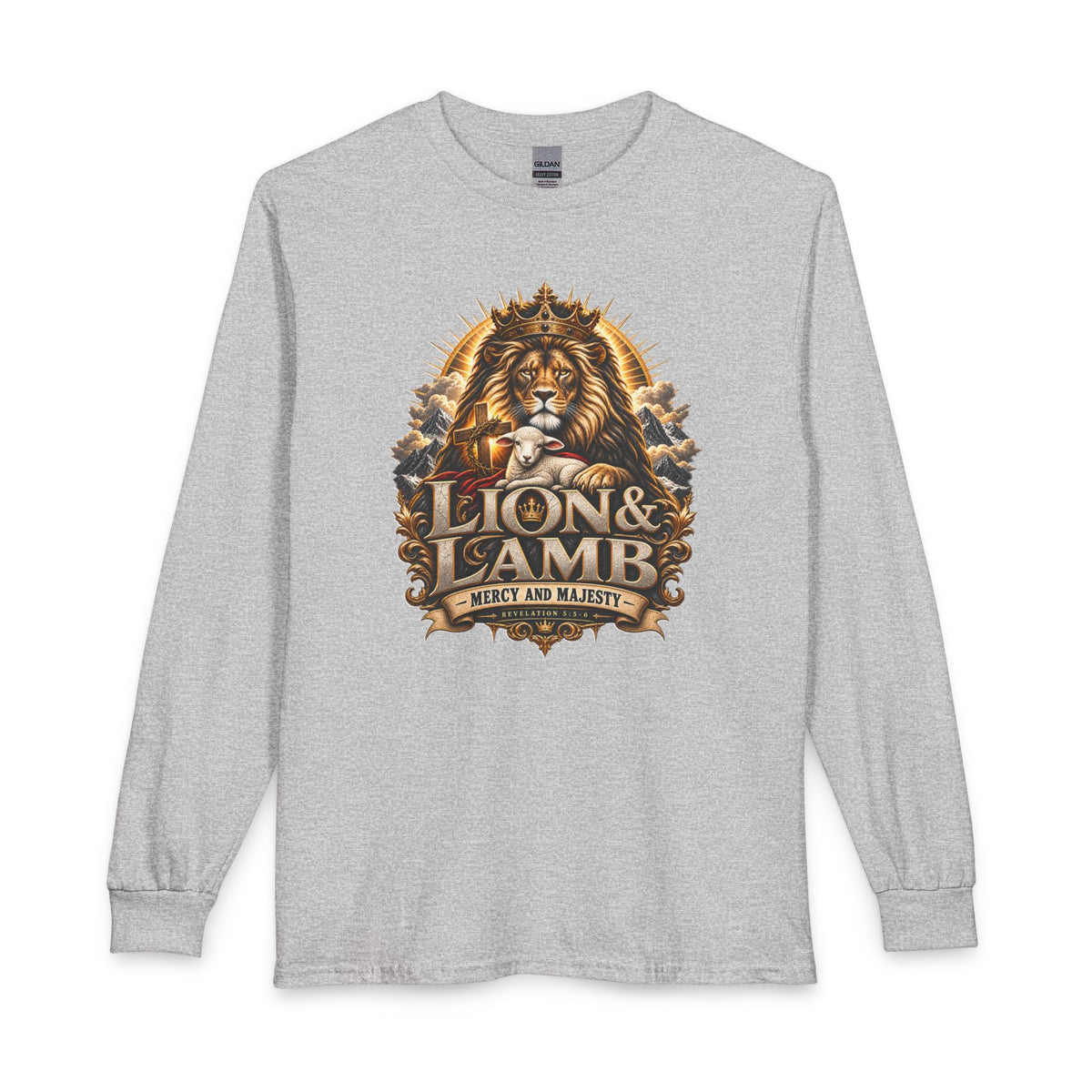 Lion & Lamb – Mercy and Majesty Christian Long Sleeve Shirt