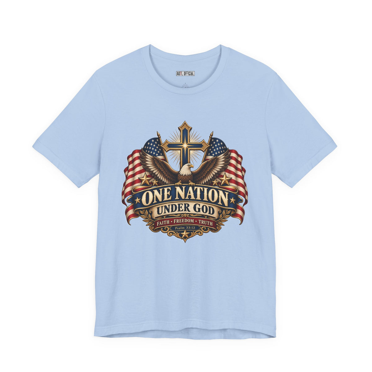One Nation Under God — Faith, Freedom & Truth Christian T-shirt