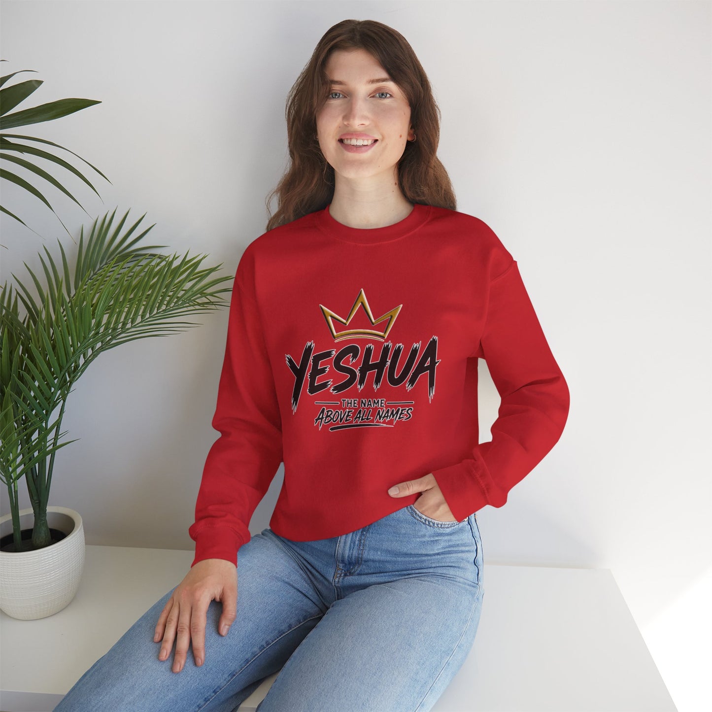 Yeshua, The Name Above All Names Christian Sweatshirt