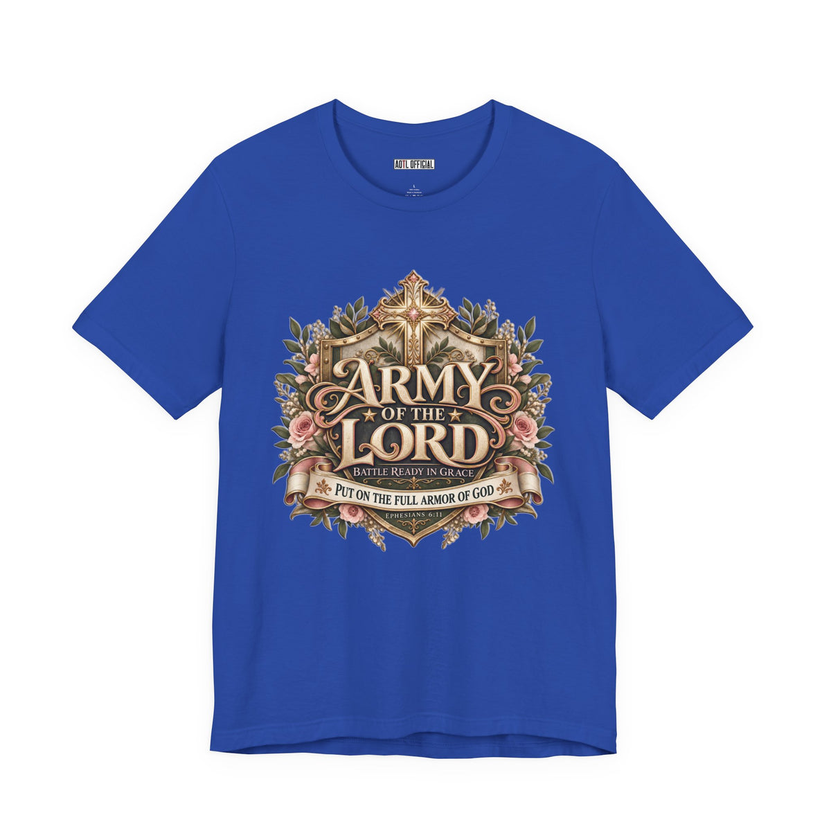 Army of the Lord — Battle Ready in Grace Christian T-shirt