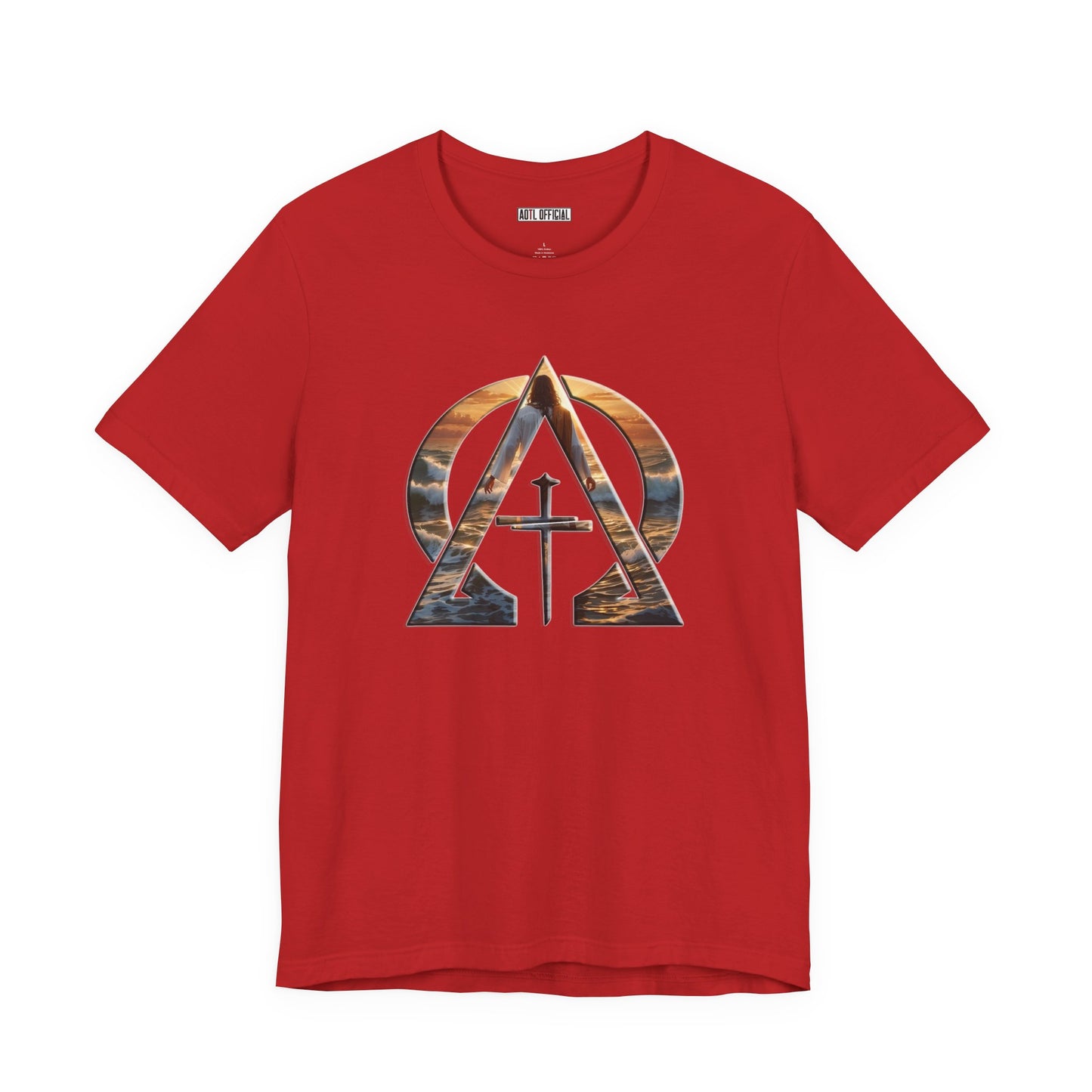 Devine Triad Alpha & Omega Jesus Walking On Water Unisex Short Sleeve Tee