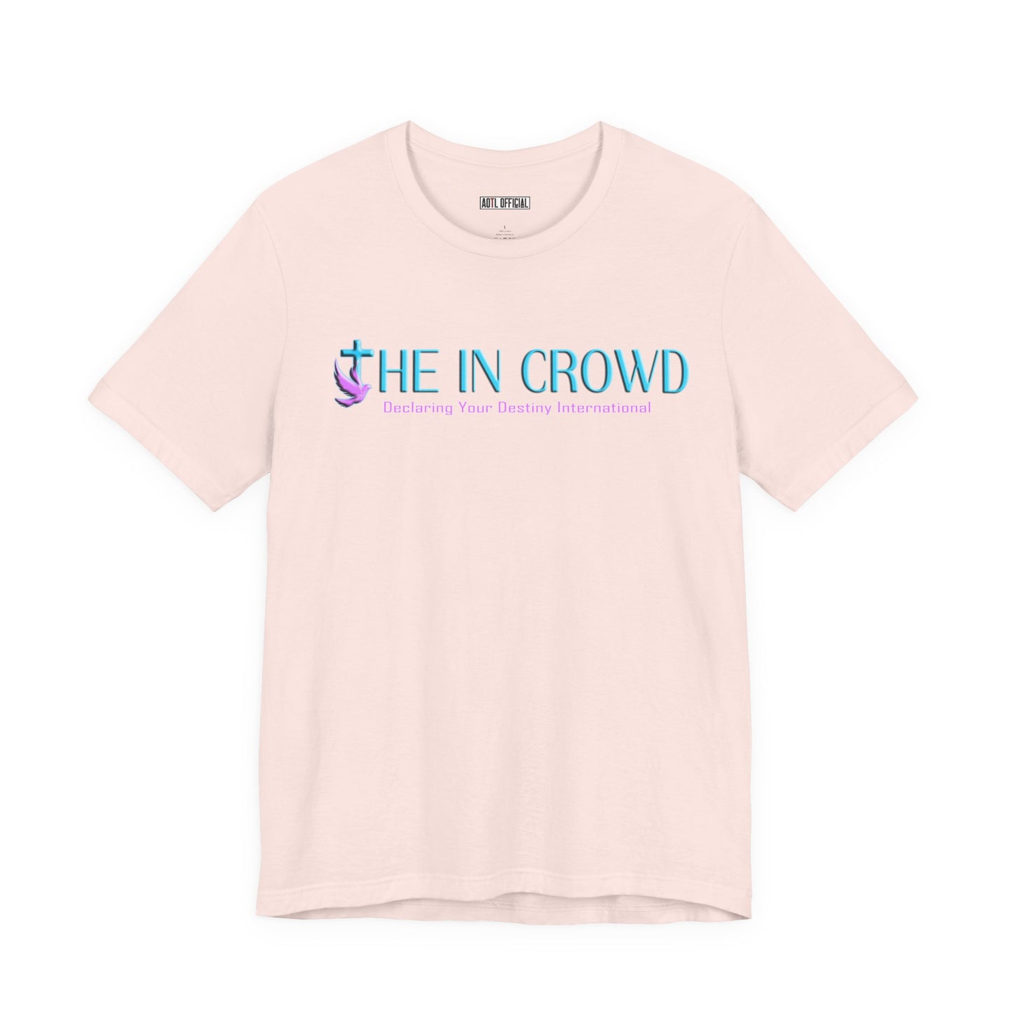 The In Crowd Lilac & Teal logo t-shirt