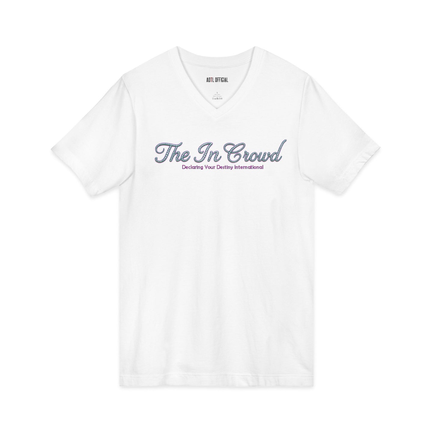 The In Crowd Gemstone print  V-Neck Tee