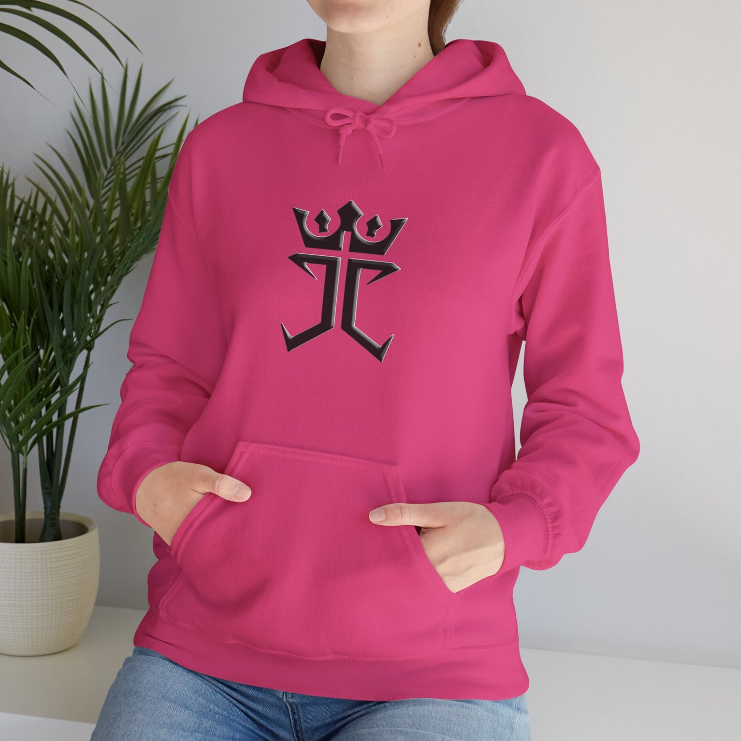 Jesus Christ is King logo Unisex Heavy Blend™ Hooded Sweatshirt