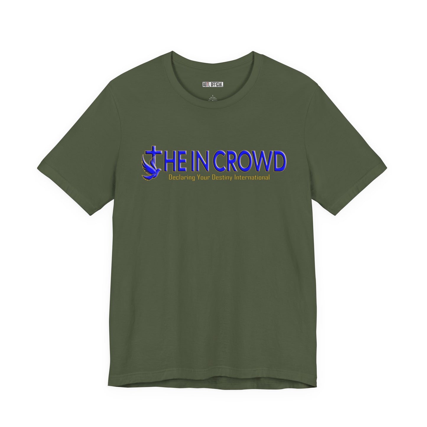 The In Crowd Blue & Gold logo t-shirt