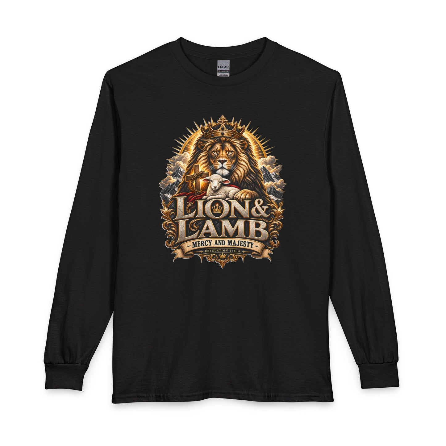 Lion & Lamb – Mercy and Majesty Christian Long Sleeve Shirt