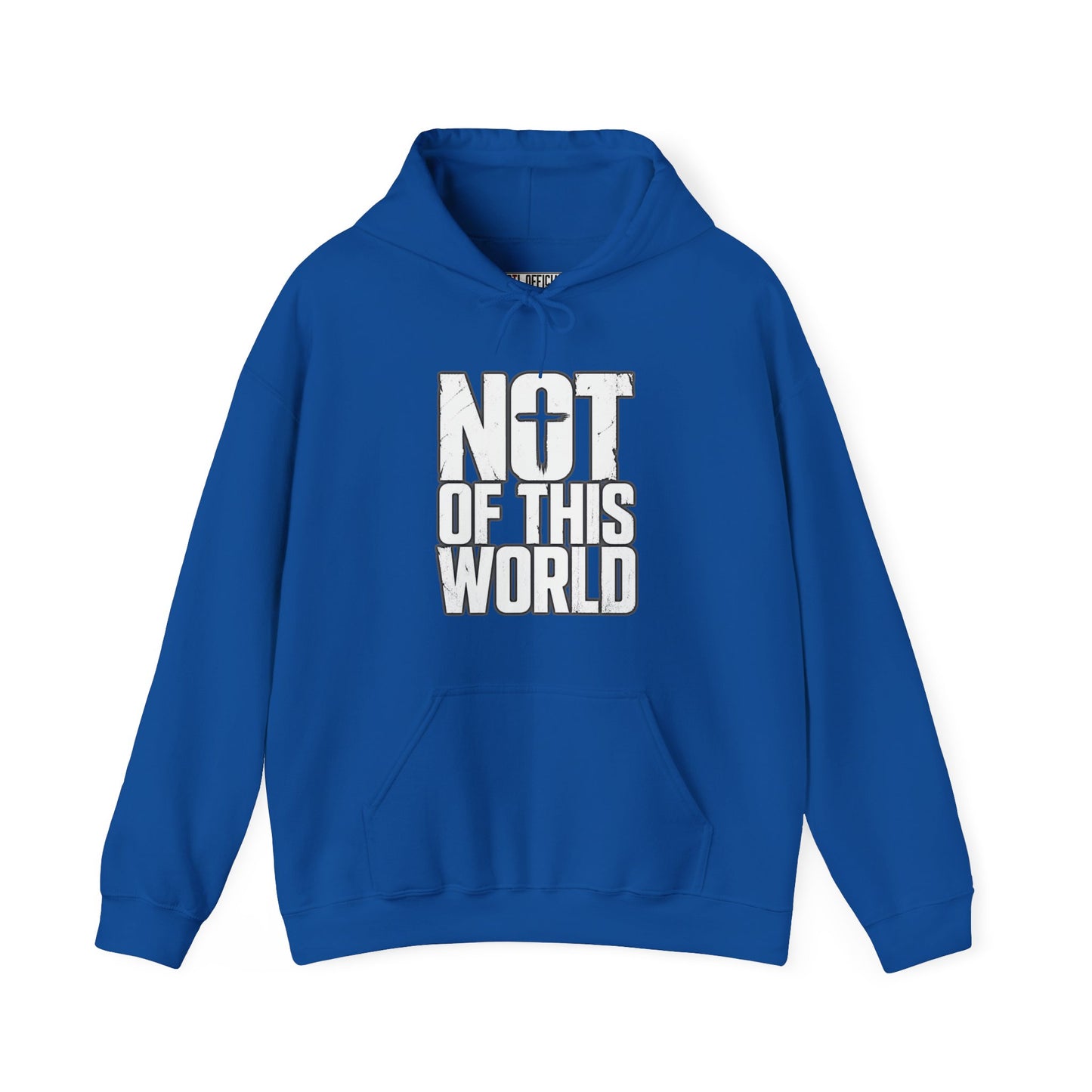 Not Of This World White Text Christian Hoodie