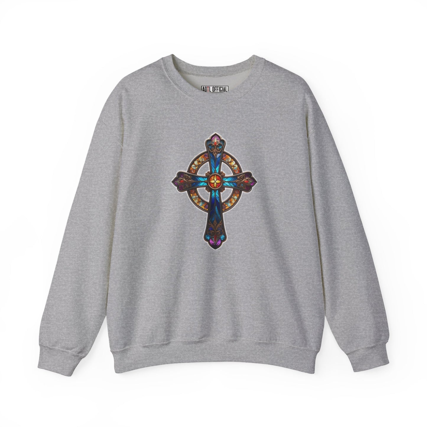 Radiant Cross Unisex Heavy Blend™ Crewneck Sweatshirt