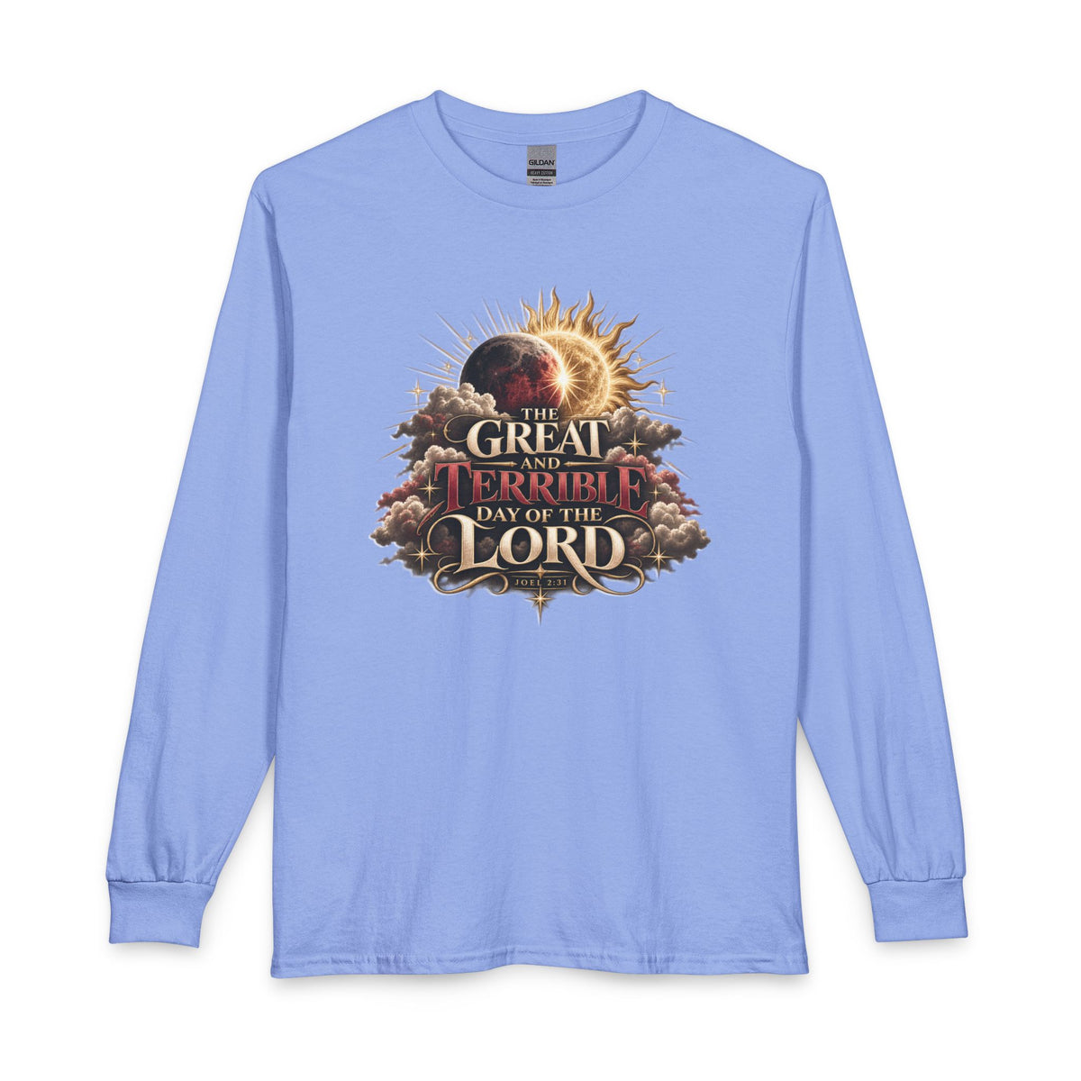 The Great and Terrible Day — Joel 2:31 Christian Long Sleeve Shirt