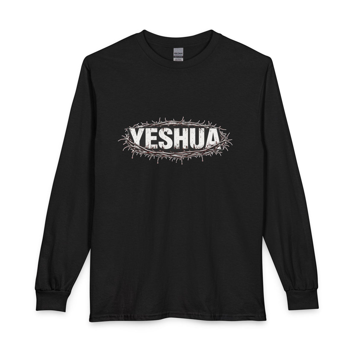 Yeshua Crown Of Thorns Christian Long Sleeve Shirt