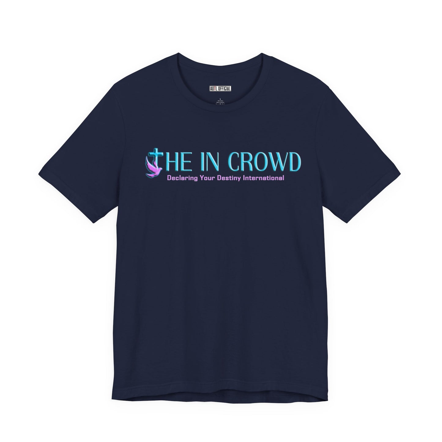 The In Crowd Lilac & Teal logo t-shirt