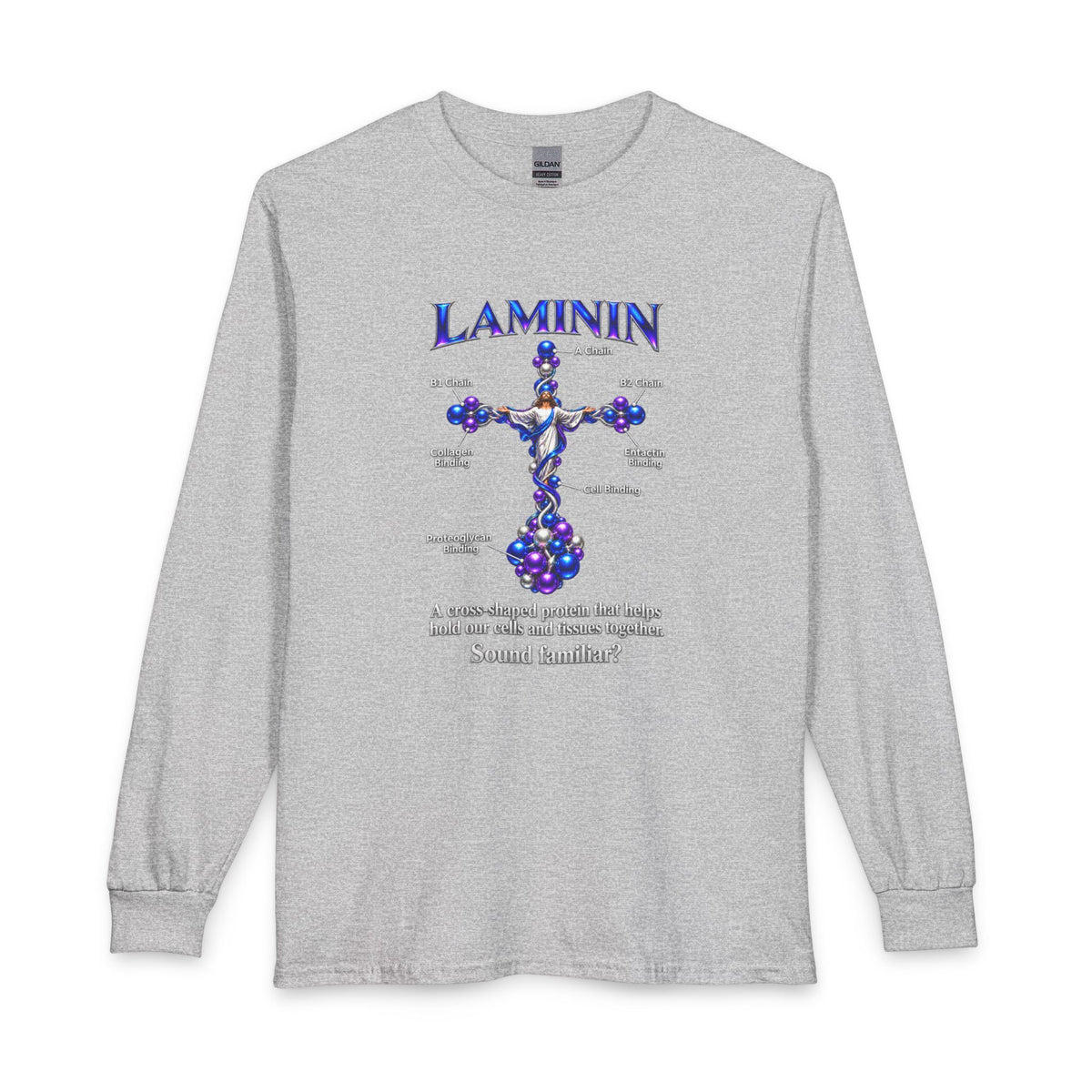 LAMININ Cross Design –  Christian Long Sleeve Shirt