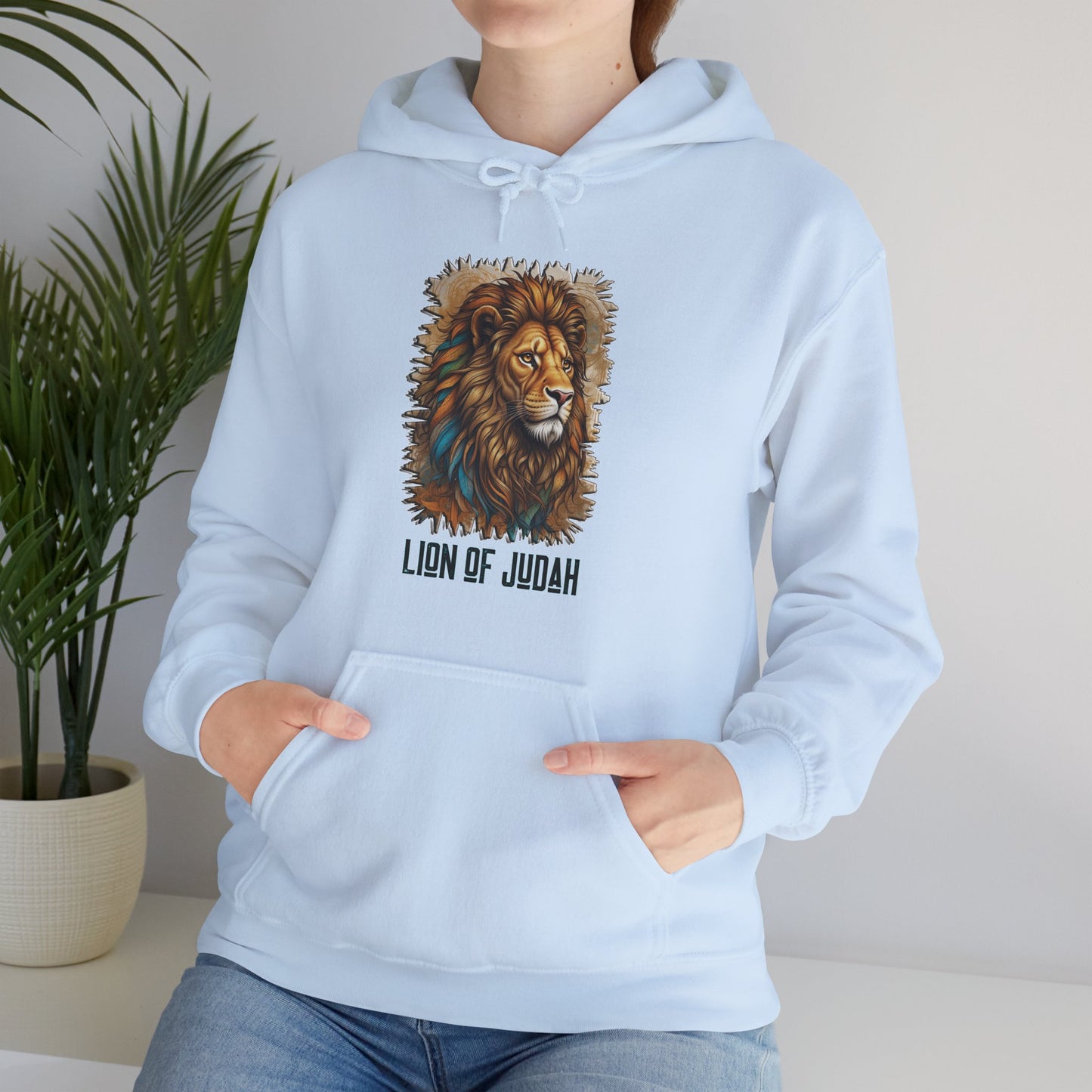 Divine King Lion of Judah Unisex Heavy Blend™ Hooded Sweatshirt