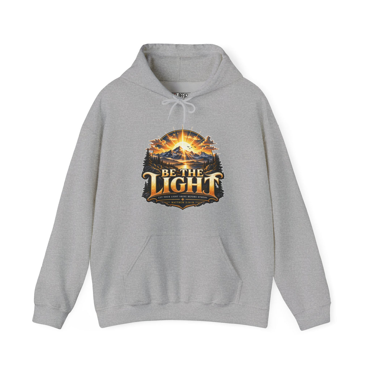 Be the Light – Matthew 5:14-16 Christian Mountain Design Christian Hoodie