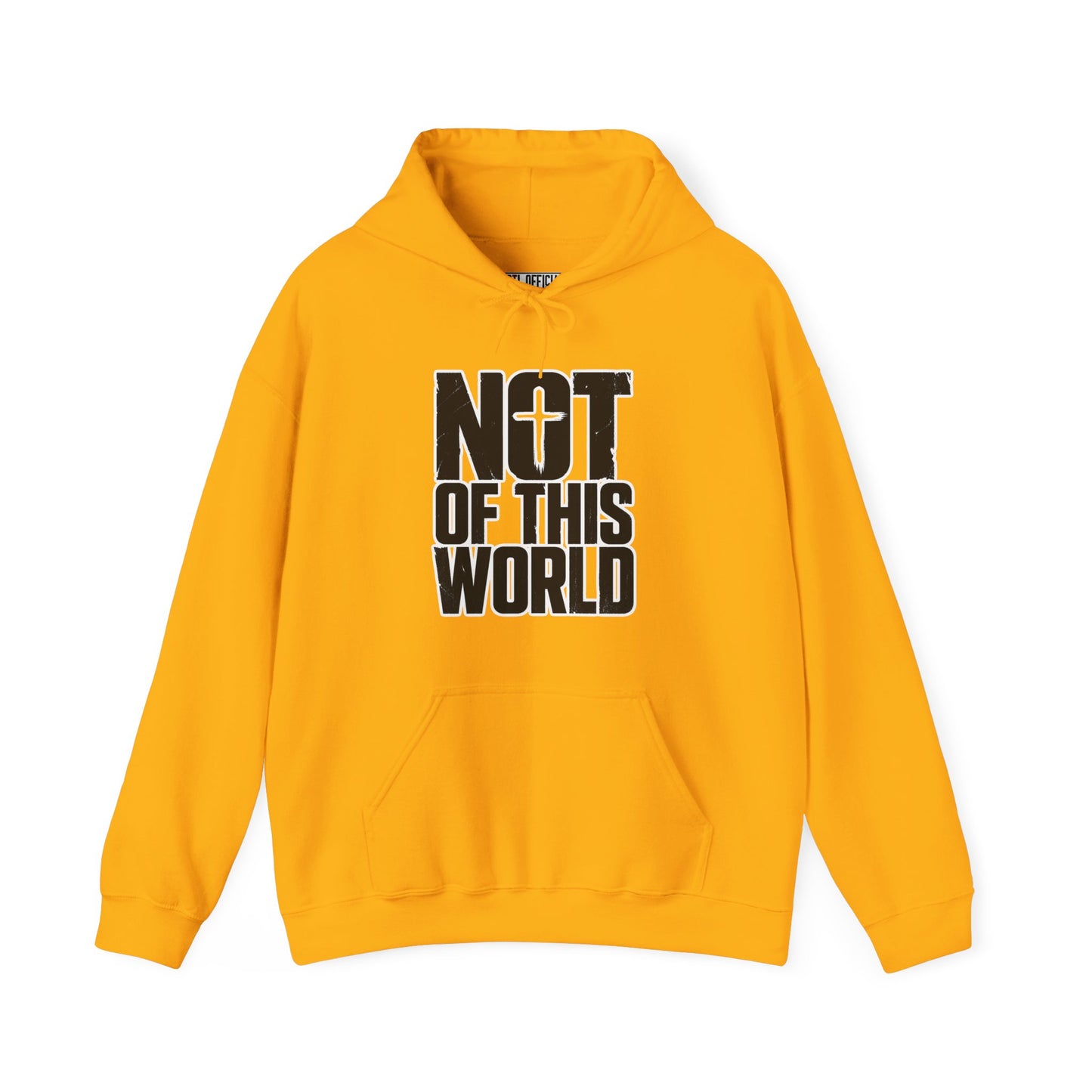 Not Of This World Black Text Christian Hoodie