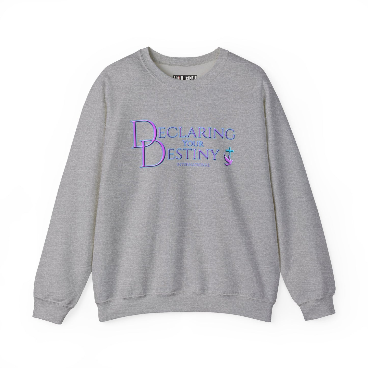 Declaring Your Destiny Purple & Teal logo Unisex Heavy Blend™ Crewneck Sweatshirt