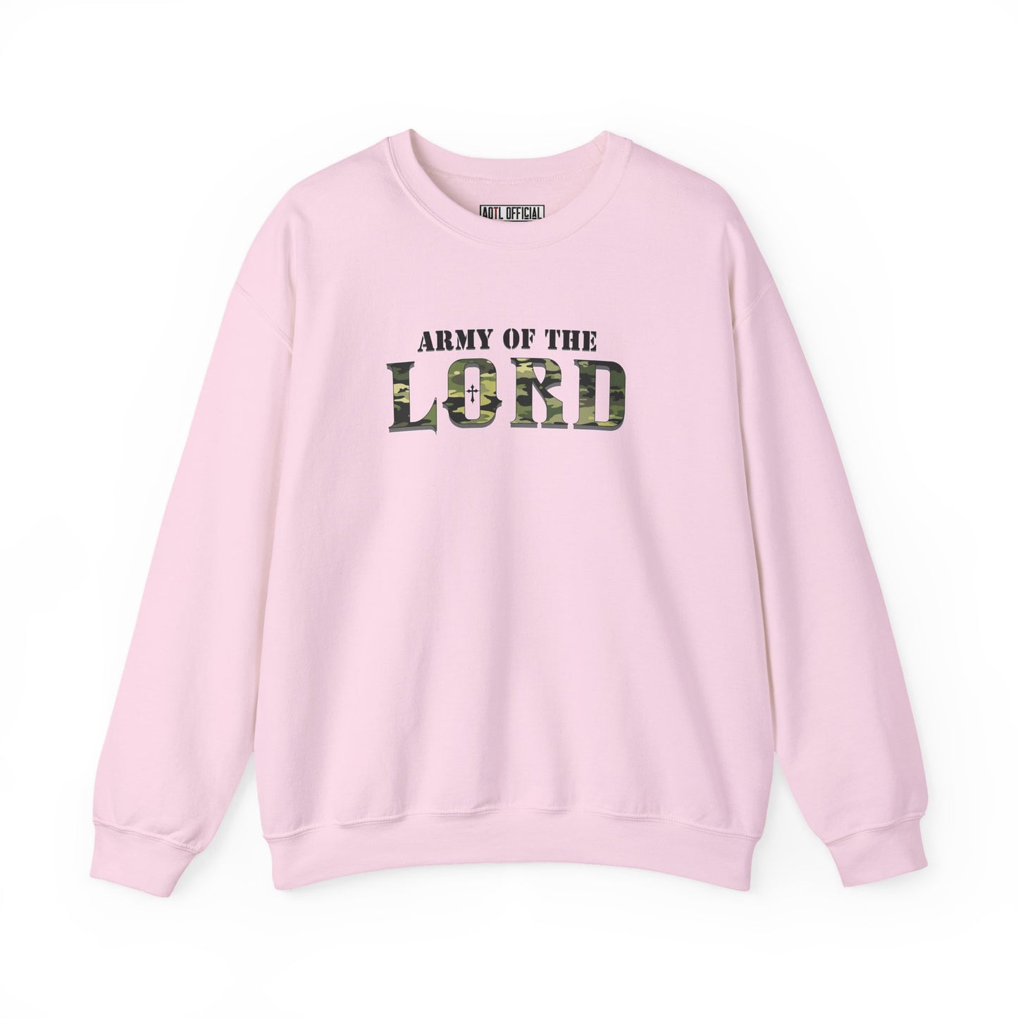 Green Camo Army of the Lord Unisex Heavy Blend™ Crewneck Sweatshirt