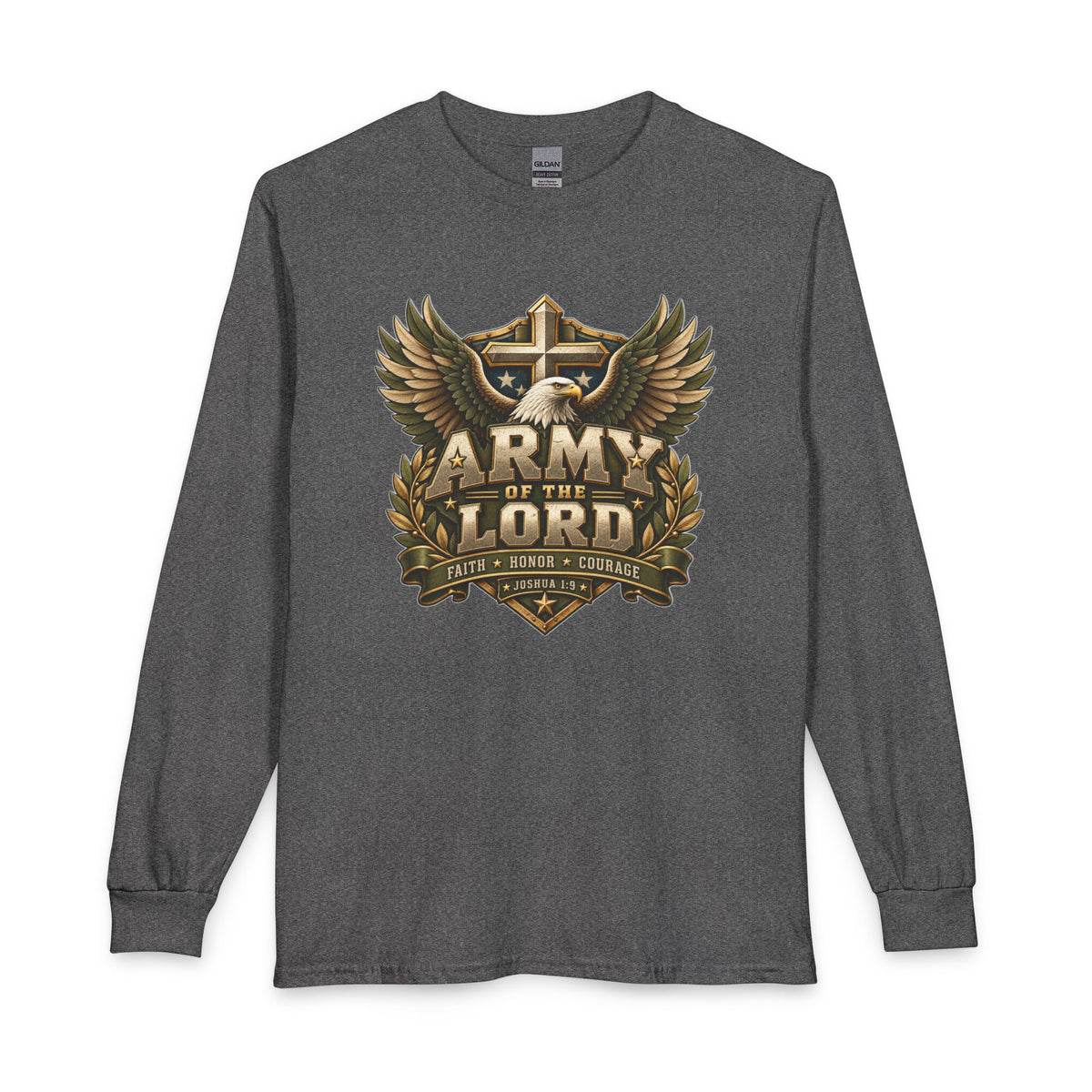 Army of the Lord — Faith, Honor & Courage Christian Long Sleeve Shirt