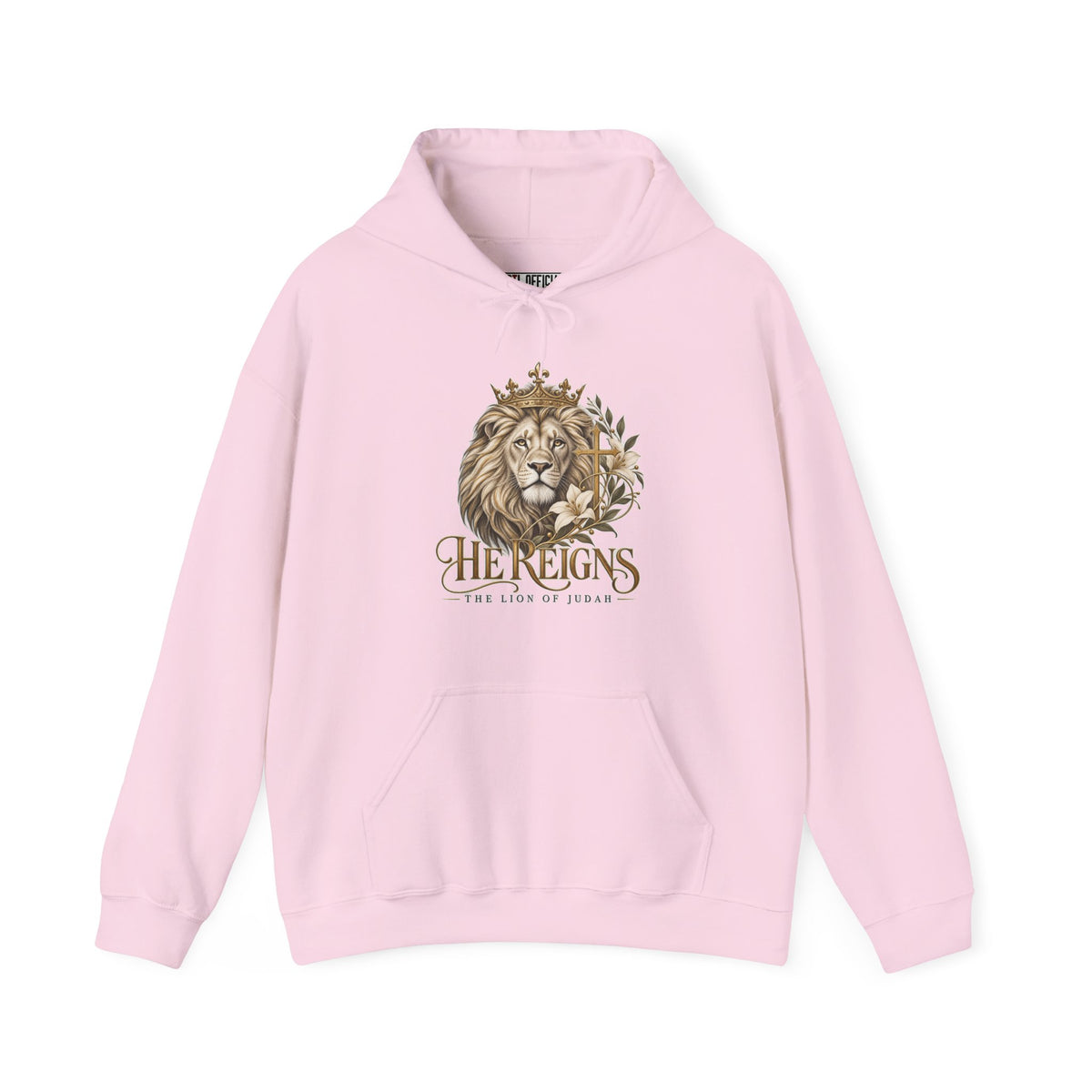 Lion of Judah — He Reigns Christian  Hoodie