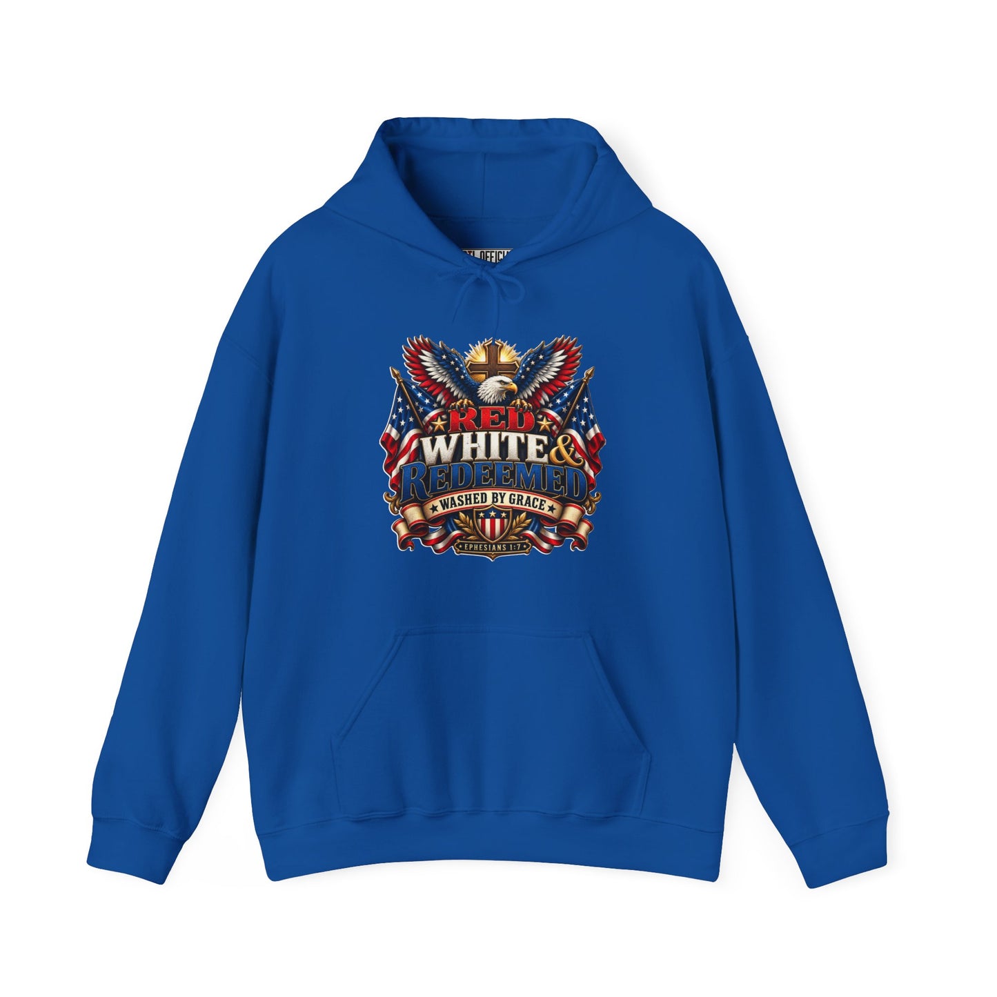 Red, White & Redeemed Christian Hoodie