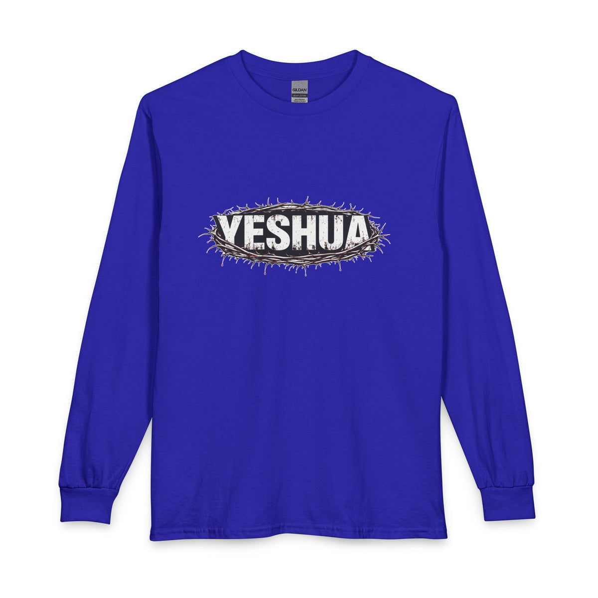 Yeshua Crown Of Thorns Christian Long Sleeve Shirt