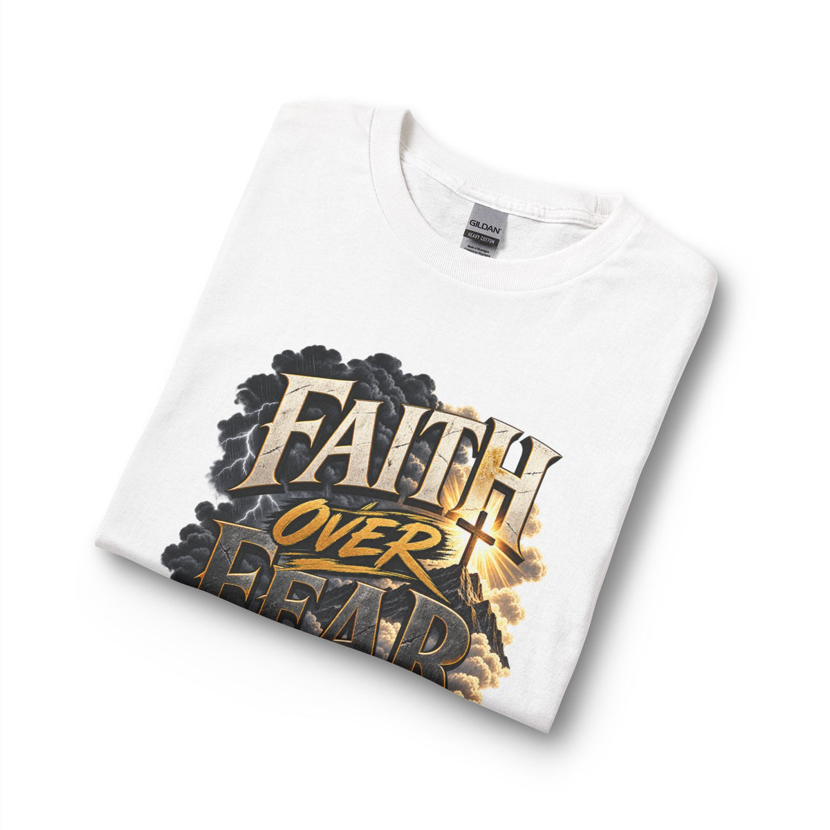 Faith Over Fear – Stand Firm Christian Long Sleeve Shirt