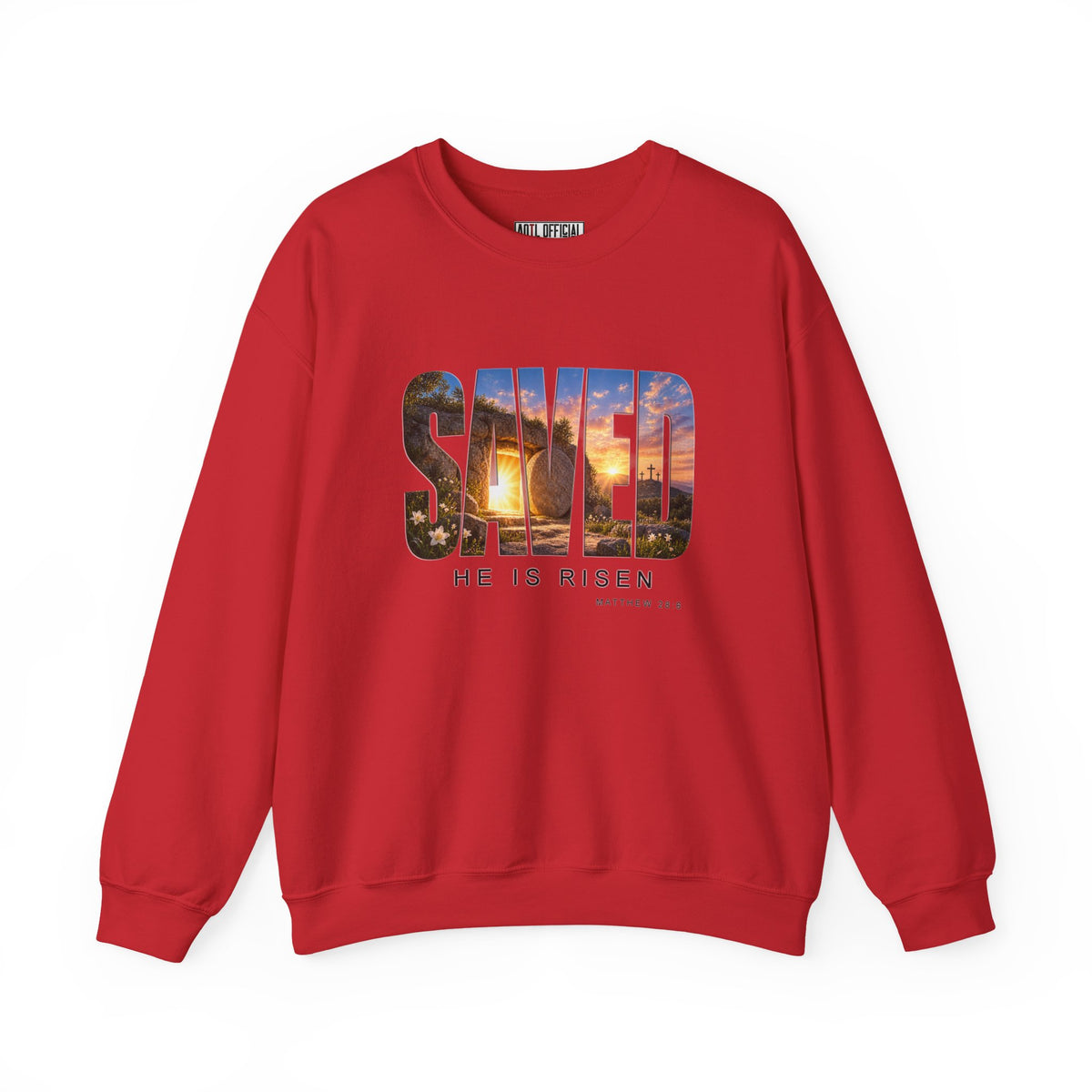 Saved-He Is Risen Christian Sweatshirt