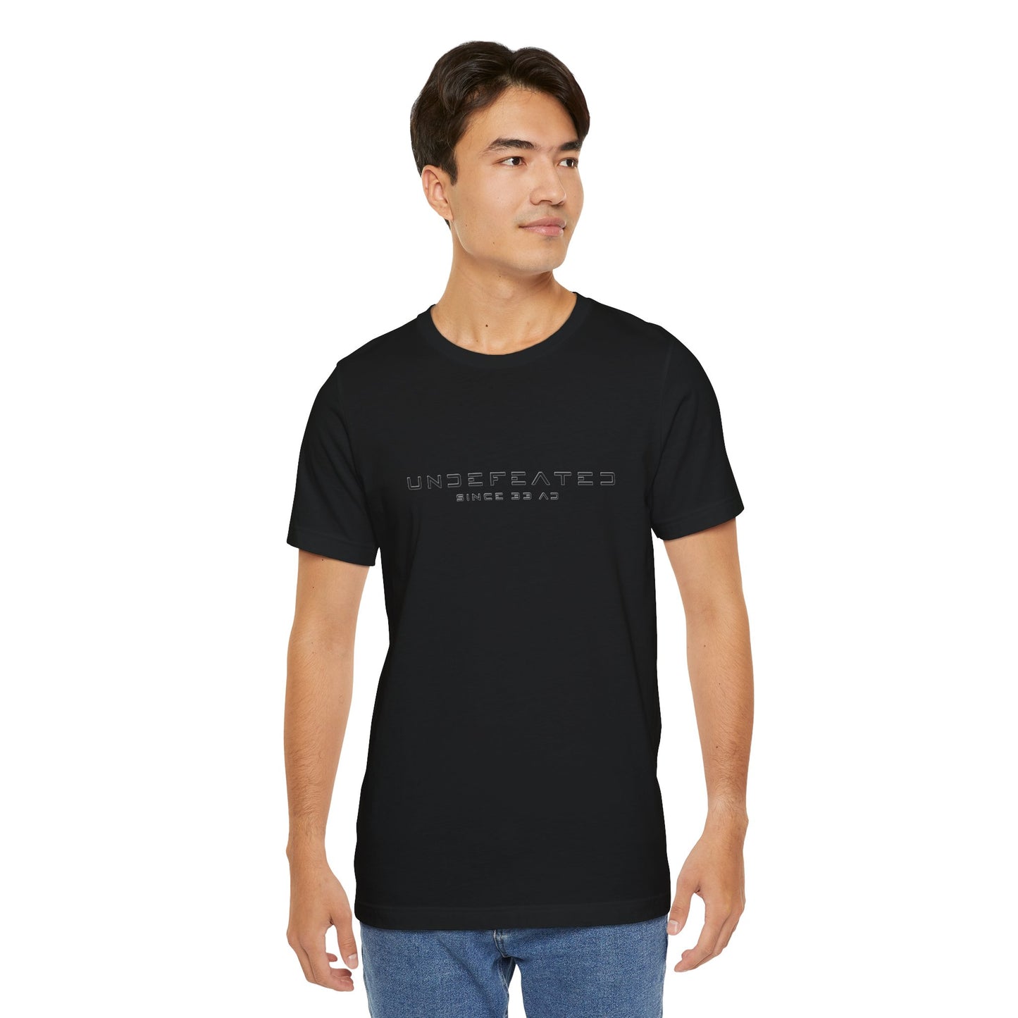 Undefeated Since 33 AD Modern Script Christian T-Shirt
