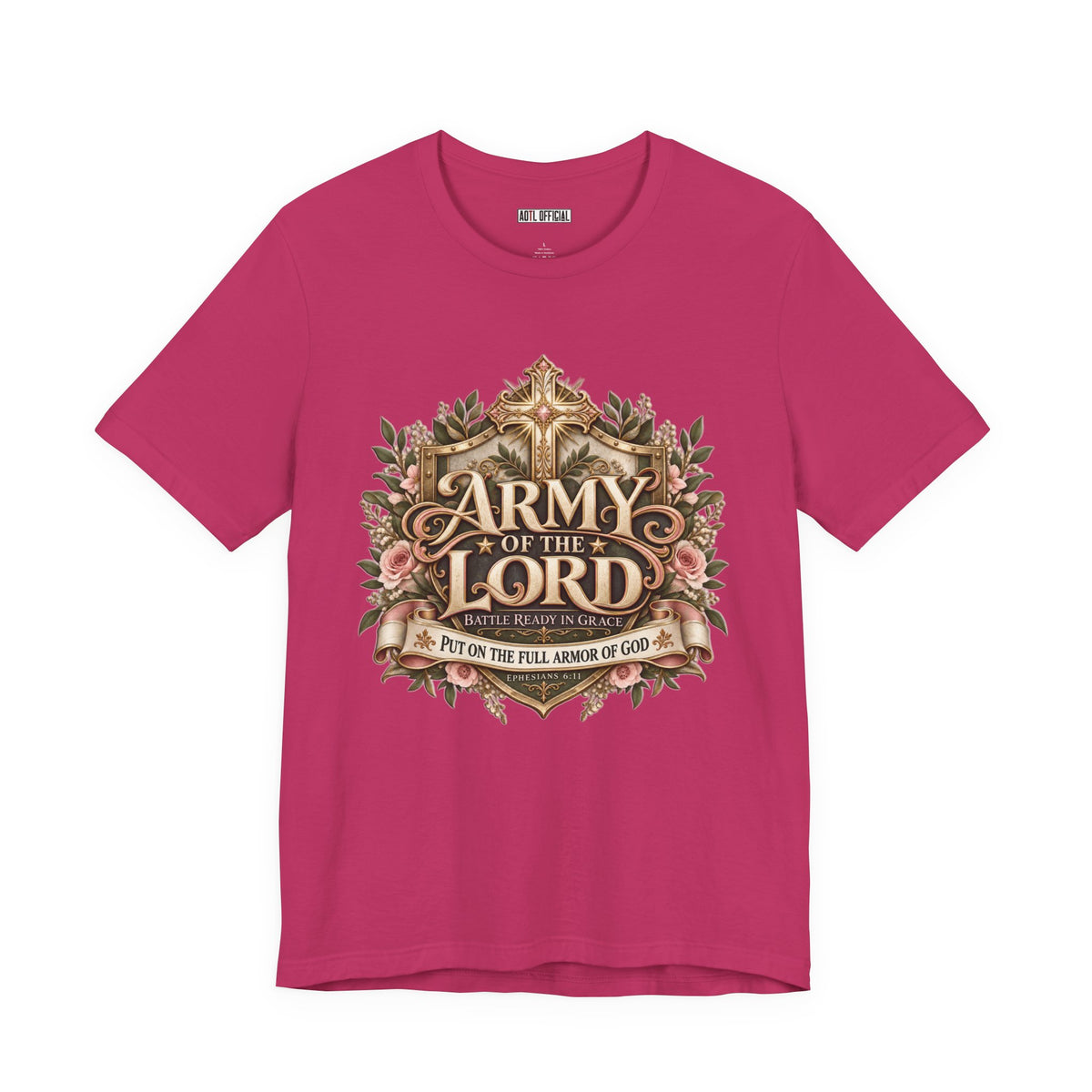 Army of the Lord — Battle Ready in Grace Christian T-shirt