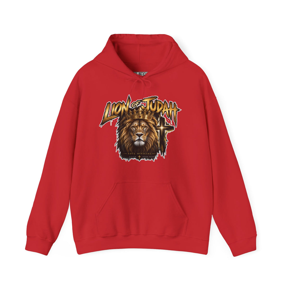 Lion of Judah — Faith Over Fear Christian Hoodie