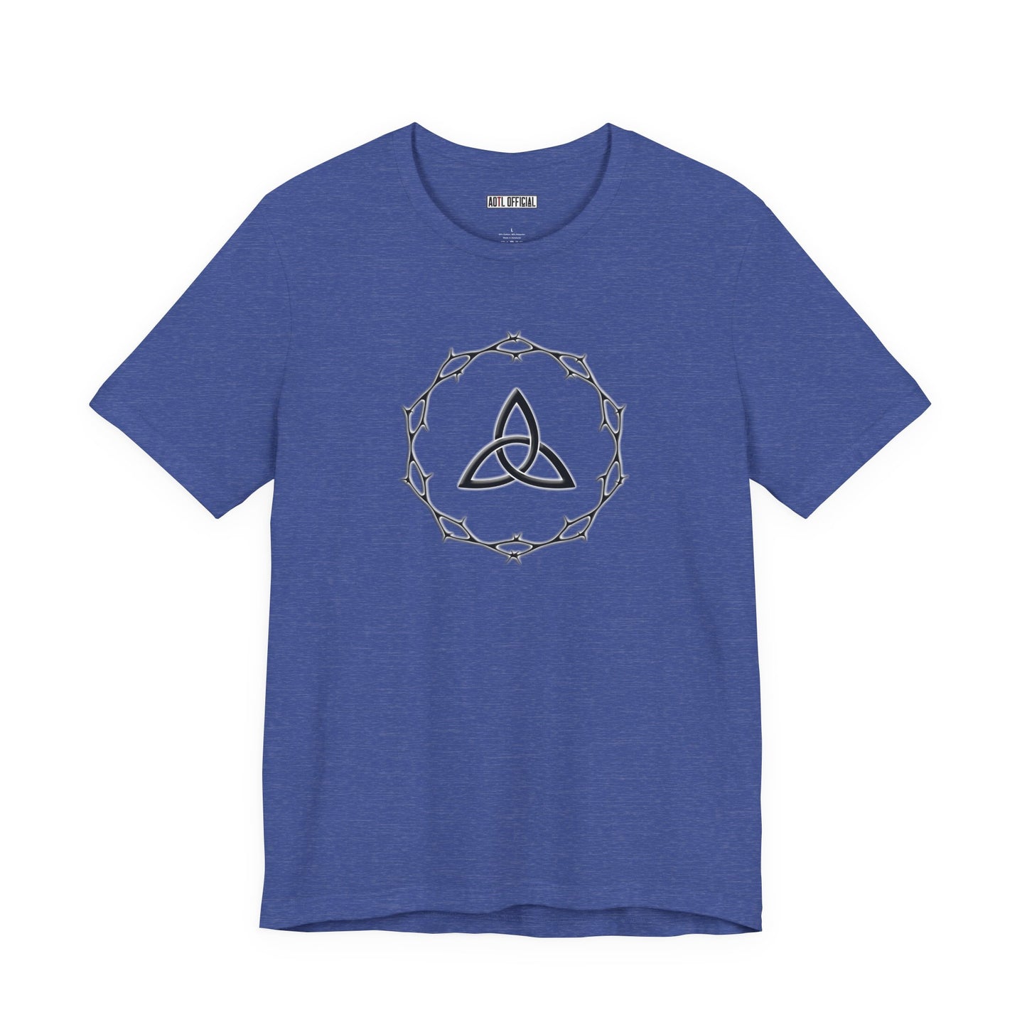 Circle of Thorns & Trinity Knot (Triquetra) Unisex  Short Sleeve Tee