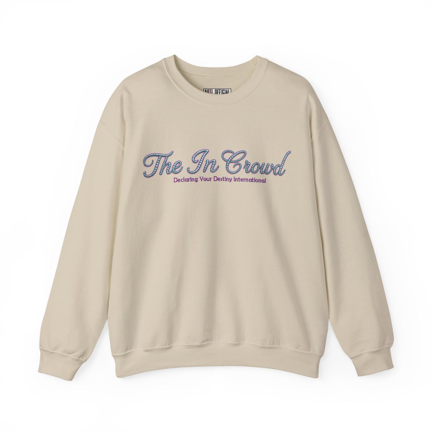 The In Crowd Gemstone print in Lilac & Teal Unisex Heavy Blend™ Crewneck Sweatshirt