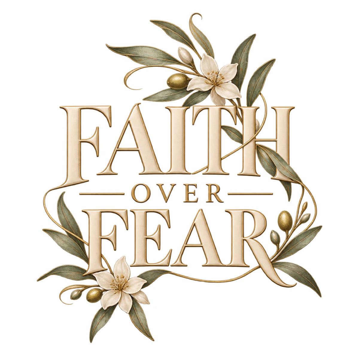 Faith Over Fear Christian Hoodie