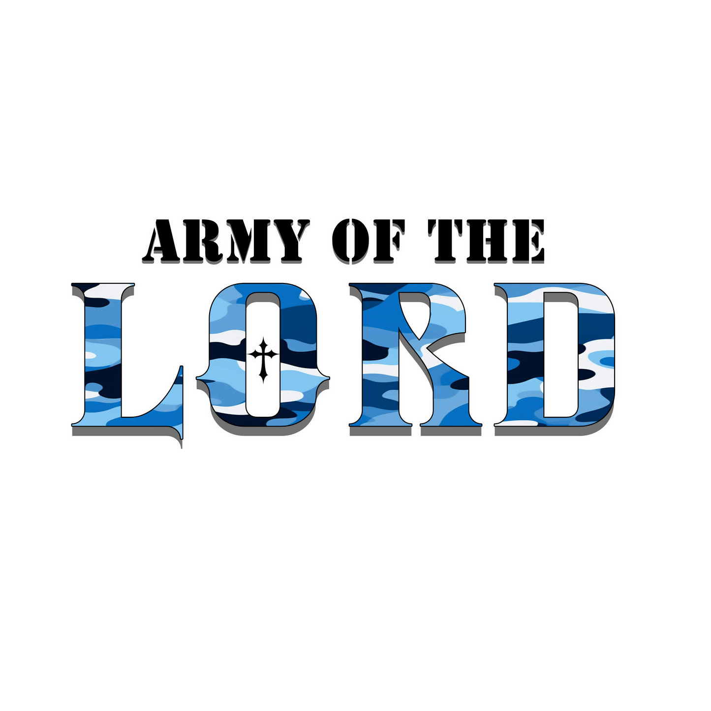 Blue Camo Army of the Lord Unisex Heavy Blend™ Crewneck Sweatshirt