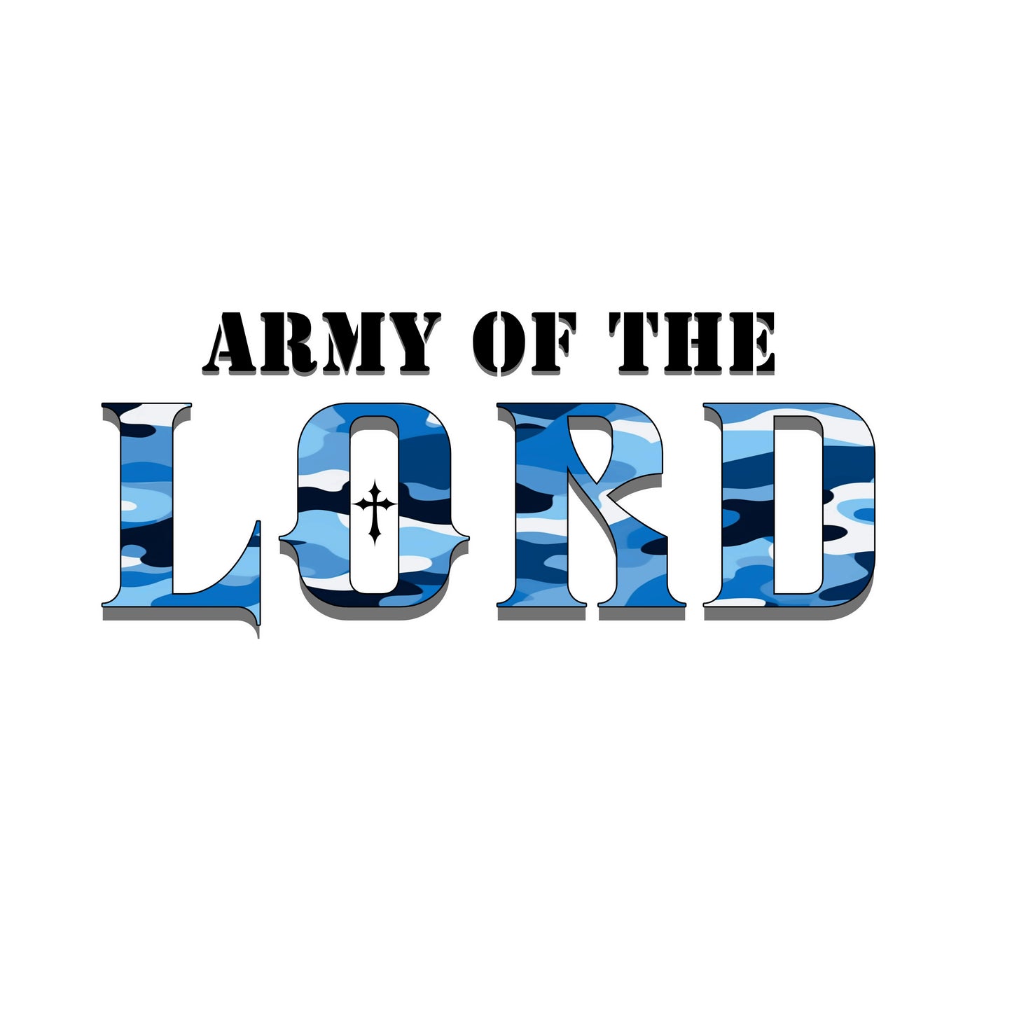 Blue Army of the Lord V-neck Tee