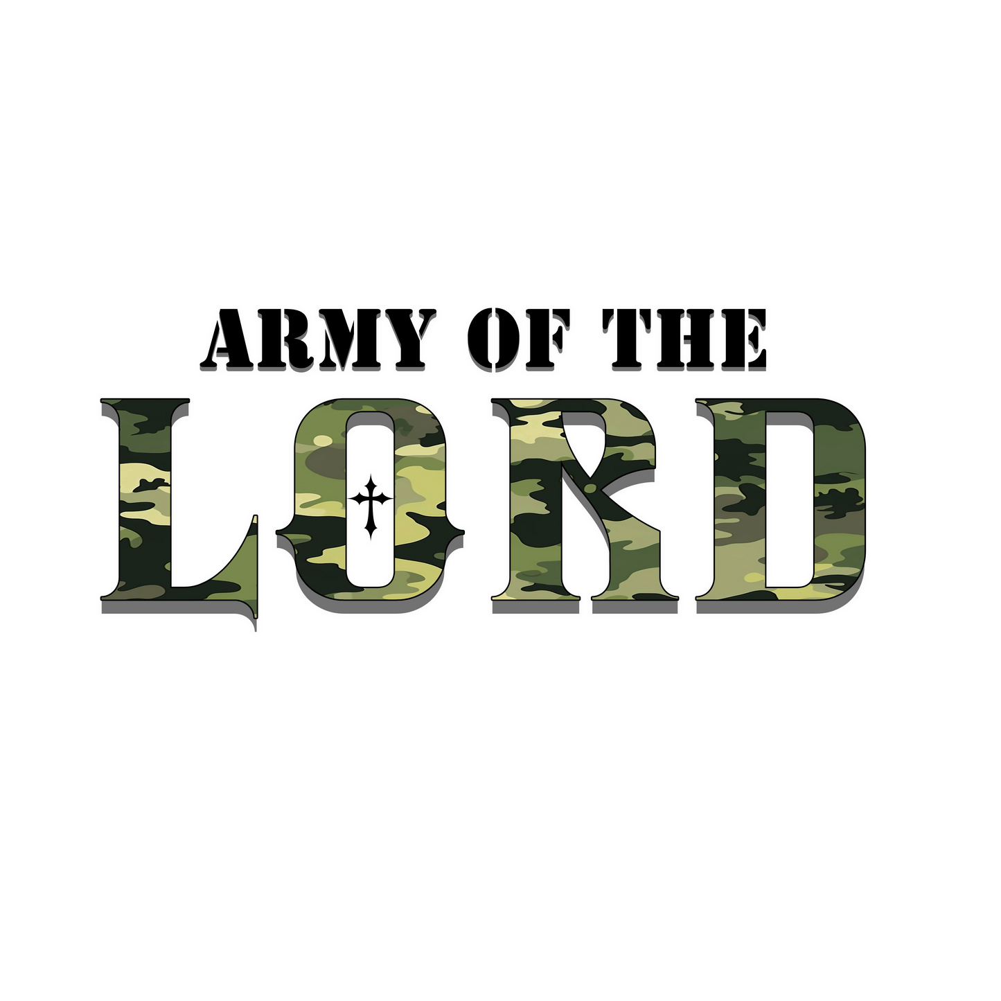 Green Camo Army of the Lord Unisex Heavy Blend™ Crewneck Sweatshirt