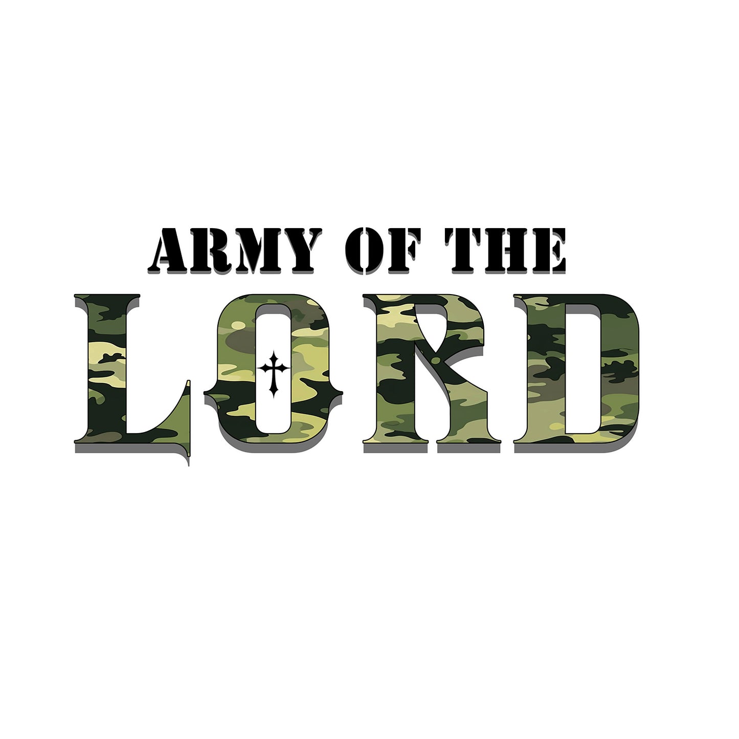 Green Camo Army of the Lord Unisex Heavy Blend™ Crewneck Sweatshirt