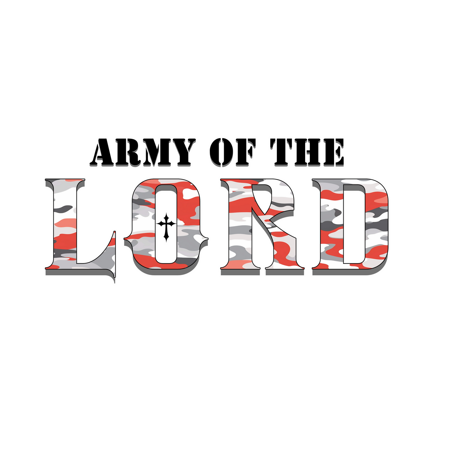 Red Camo Army of the Lord Unisex Heavy Blend™ Crewneck Sweatshirt